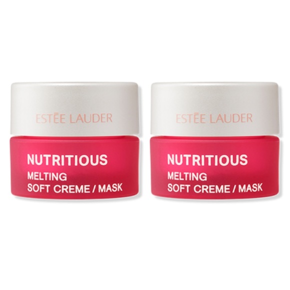 $5❤️🔥 Estée Lauder Nutritious Melting Soft Creme Moisturizer Mask 2PK 🪞 NEW - Picture 1 of 10
